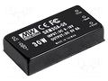 Converter: DC/DC; 30W; Uin: 18÷36VDC; Uout: 5VDC; Iout: 6A; 2"x1" MEAN WELL SKM30B-05