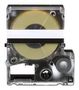 LABEL TAPE, VINYL, 1" X 23FT, BLACK/YEL T100X000VXM-BK