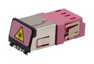 FIBER COUPLER, LC/LC DUPLEX, H-VIOLET FOA-810-HVI