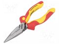 Pliers; insulated,straight,half-rounded nose; steel; 160mm WIHA WIHA.Z05009