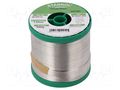 Tin; lead free; Sn99,3Cu0,7+NiGe; 1mm; 0.5kg; reel; 227°C STANNOL SN100K400/1.0/0.5