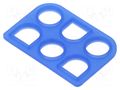 Profile gasket; PIN: 6; 6.35mm; 2x3; Universal MATE-N-LOK TE Connectivity 794275-1