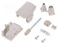 Enclosure for connectors: D-Sub; D-Sub 9pin,D-Sub HD 15pin ENCITECH DSSK-M-09-L-K