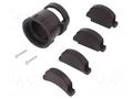 Cable hood and fastener; size 23; 28.6mm; straight; CPC TE Connectivity CPC-0-0182930-1