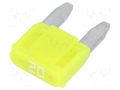 Fuse: fuse; 20A; 12VDC; automotive; 10.9mm; SMART GLOW LITTELFUSE 0MINI020.HXGLO