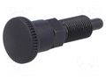 Indexing plungers; Thread: M10; Plating: black finish; 5mm; steel ELESA+GANTER GN817-5-8-B