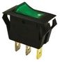 SWITCH, ROCKER ILLUMINATED, SPST, 15A, 250V, GREEN SPC21178