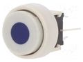 Switch: keypad; Pos: 2; DPDT; 0.1A/30VDC; white; LED; blue; THT; 1.5N HIGHLY ELECTRIC PB6136FBL-4