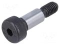 Shoulder screw; steel; M5; 0.8; Thread len: 9.5mm; hex key; HEX 3mm ELESA+GANTER ISO7379-6-M5-12