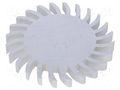 Heatsink; LED; Ø: 105mm; H: 10mm; 2K/W FISCHER ELEKTRONIK SK58410AL