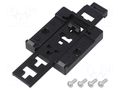 DIN rail mounting bracket; black; Kit: mounting screws BOPLA DIN-UCH