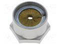 Nut; with earthing; M20; brass; 24mm; Thread: metric; Pitch: 1.5 LAPP BRUSH-M20