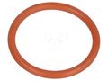 O-ring gasket; VMQ; Thk: 1.8mm; Øint: 17mm; M20; red; -60÷250°C HUMMEL HUMMEL-1321200059