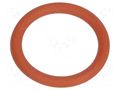 O-ring gasket; VMQ; Thk: 1.5mm; Øint: 10mm; M12; red; -60÷250°C HUMMEL HUMMEL-1321120059