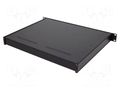 Enclosure: rack mounting; Standard: 19"; 1U; black; Z: 44mm; X: 482mm COMBIPLAST CP-37-3B