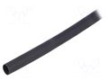 Heat shrink sleeve; 3: 1; 6mm; L: 1m; black; polyolefine HELLERMANNTYTON TREDUX-6/2-BK