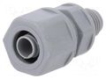 Straight terminal connector; Thread: metric,outside; -10÷110°C LAPP SILVYN-USK-M10X1