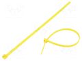 Cable tie; multi use; L: 195mm; W: 4.7mm; yellow; polyamide; 245N HELLERMANNTYTON LR55R-YE