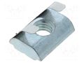 Nut; for profiles; Width of the groove: 8mm; with spring leaf FATH FA-096316F