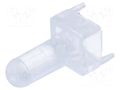 Fiber for LED; Ø3mm; L: 10.16mm; round; Front: convex BIVAR VLP-400-R