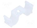 Screw mounted clamp; polyamide; natural; Cable P-clips ESSENTRA DHURCS-4-01