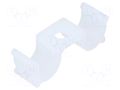 Screw mounted clamp; polyamide; natural; Cable P-clips ESSENTRA DHURCS-4-01