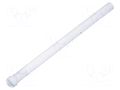 Fiber for LED; Ø3.2mm; L: 45mm; round; Front: convex; straight MENTOR 1282.6001