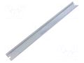 DIN rail; steel; zinc; L: 383mm; W: 35mm; TS35 FIBOX ARH40