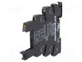 Socket; Ucntrl: 15÷30VDC; for DIN rail mounting; CN SENSATA / CRYDOM DRSCN24