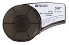 LABELING TAPE, VINYL, 0.75" X 21FT, WHITE/BLACK M21-750-595-BK.
