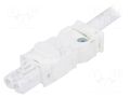 Power cable; cascade connection; 025; female; white; 2m; 2x1.5mm2 STEGO 244356