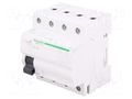 RCD breaker; Inom: 63A; Ires: 30mA; Poles: 4; 400VAC; IP20; 1÷25mm2 SCHNEIDER ELECTRIC A9Z05463