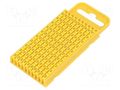 Markers; Marking: 0; 4.3÷5.3mm; polyamide; yellow; -40÷85°C; WIC HELLERMANNTYTON WIC3-0-PA66-YE