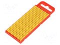 Markers; Marking: V; 2÷2.8mm; polyamide; yellow; -40÷85°C; push-in HELLERMANNTYTON WIC1-V-PA66-YE