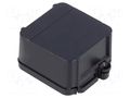 Enclosure: junction box; X: 44.5mm; Y: 57mm; Z: 25mm; black; CBOX INT ITALTRONIC IT-12.0000008
