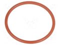 O-ring gasket; VMQ; Thk: 2mm; Øint: 29mm; M32; red; -60÷250°C HUMMEL HUMMEL-1321320059