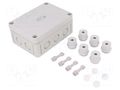 Enclosure: junction box; X: 94mm; Y: 130mm; Z: 57mm; polystyrene SPELSBERG RKK-4/12-XL-12X4