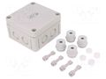 Enclosure: junction box; X: 94mm; Y: 94mm; Z: 57mm; polystyrene; IP54 SPELSBERG RKK-4/10-10X4