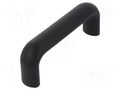 Holder; technopolymer PP; black; H: 49mm; L: 134mm; W: 25mm; blind ELESA+GANTER M.643/140-117B-M8