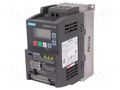 Inverter; Max motor power: 0.55kW; Usup: 200÷240VAC; 0÷599Hz; IN: 6 SIEMENS 6SL3210-5BB15-5BV1
