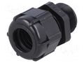 Cable gland; with long thread; M25; 1.5; IP68; polyamide; black BM GROUP BM4925LN