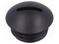 Stopper; M12; 1.5; polyamide; black; 6mm FIX&FASTEN FIX-SPMA-12B
