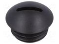 Stopper; M12; 1.5; polyamide; black; 6mm FIX&FASTEN FIX-SPMA-12B