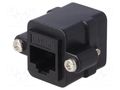Adapter; coupler; PIN: 8; Cat: 5e; unshielded; 8p8c; straight Goobay RJ45ADAPTER