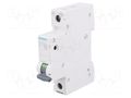 Circuit breaker; 230VAC; Inom: 1A; Poles: 1; for DIN rail mounting SIEMENS 5SL6101-7