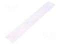 LED lens; rectangular; transparent; H: 9.5mm; Body dim: 40x285mm LEDIL F15940