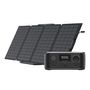 Set: EcoFlow River 3 UPS power station + 110W photovoltaic panel., ECOFLOW R3U-110W-SB