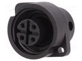 Connector: circular; socket; female; PIN: 4; 600V; silver plated BINDER 09-4224-00-04