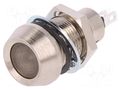 Indicator: LED; recessed; yellow; 12VDC; Ø12.7mm; IP67; connectors MARL 512-521-21