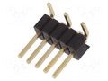 Connector: pin strips; pin header; male; PIN: 5; SMT; vertical; 1x5 CONNFLY ZL321-5P